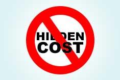 No hidden costs